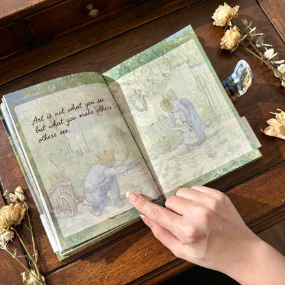 Hardcover | Colorful Sheets Notebook | Van Gogh and Monet Masterpiece Series