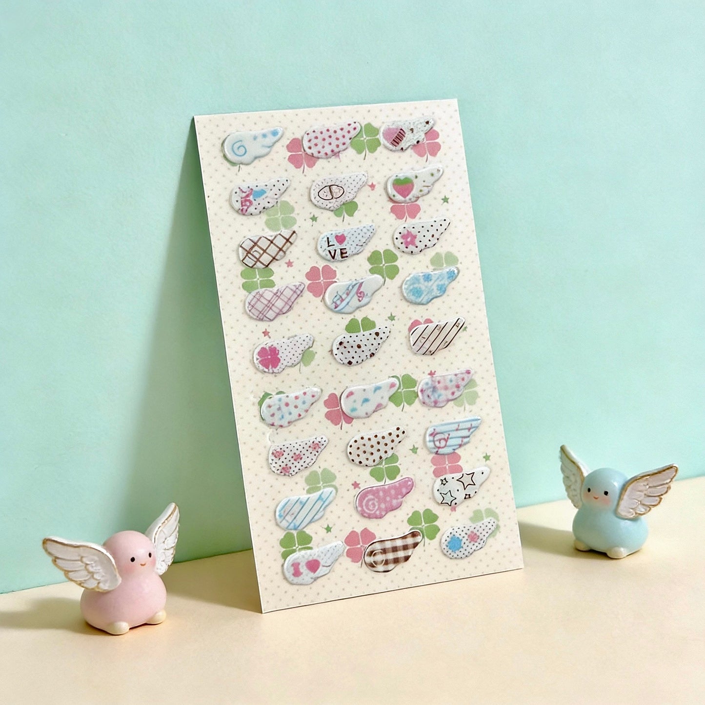 3D Puffy Foam Stickers | Wings of Solitude