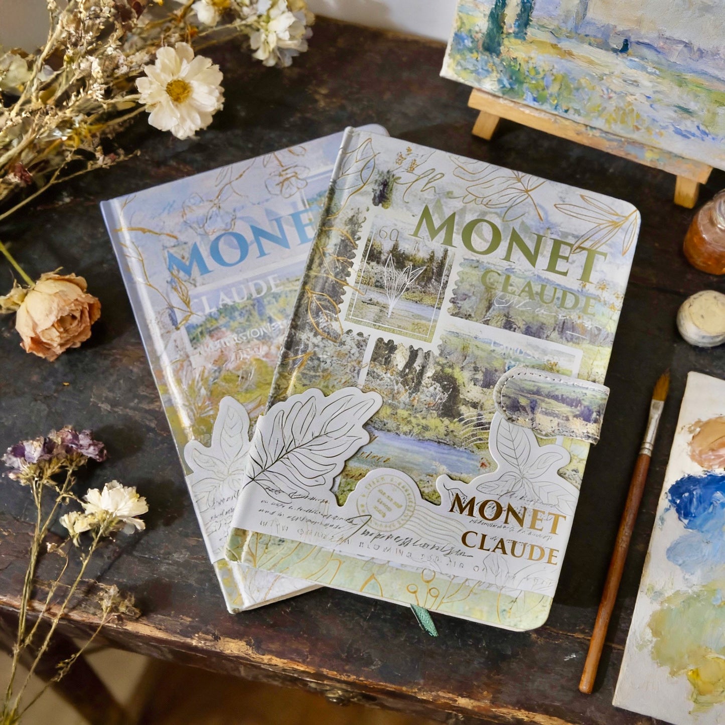 Hardcover | Colorful Sheets Notebook | Van Gogh and Monet Masterpiece Series
