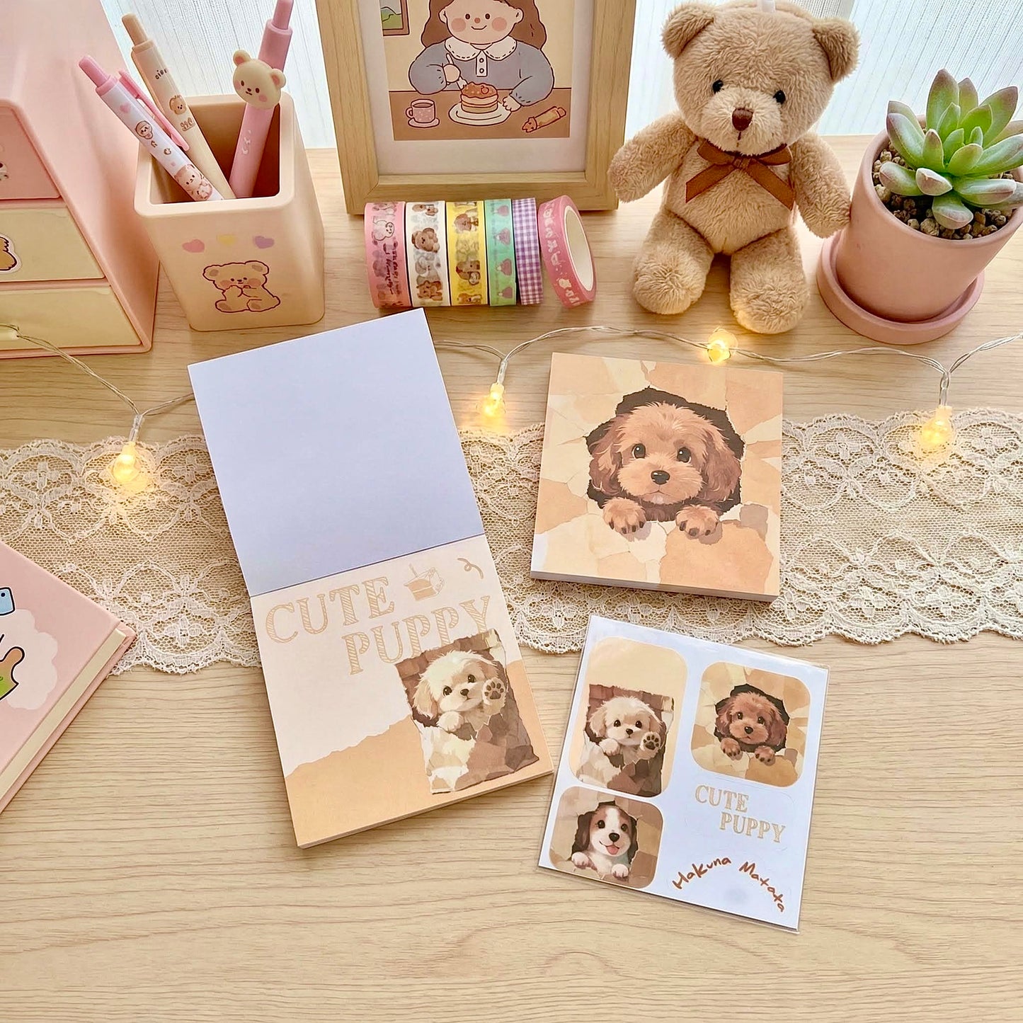 Trio Memo Pad Set - Peek-A-Boo Critters Series