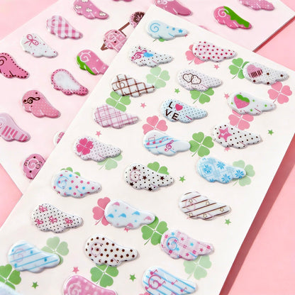 3D Puffy Foam Stickers | Wings of Solitude