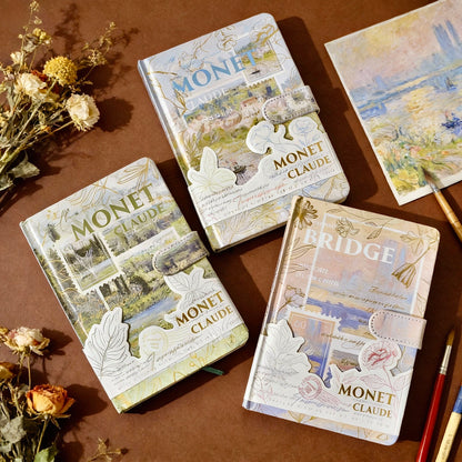 Hardcover | Colorful Sheets Notebook | Van Gogh and Monet Masterpiece Series
