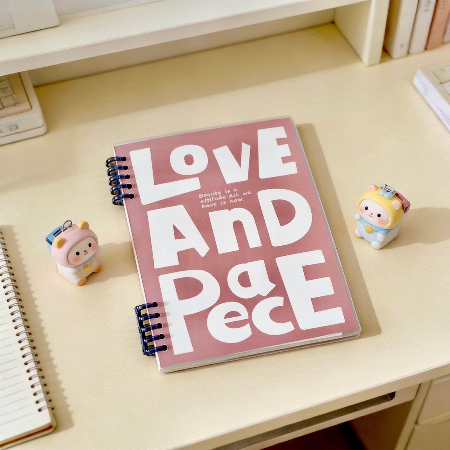 A5 | Matte PP Cover | Love and Peace Series Creative Binder Notebook