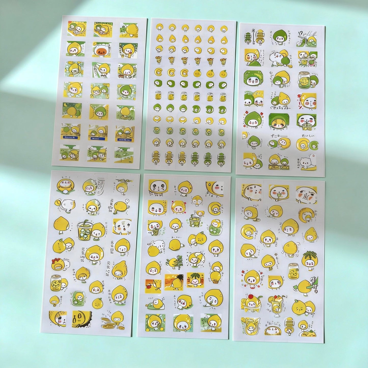 Sticker Set (6 Sheets) - Korean-style Adorable Minis