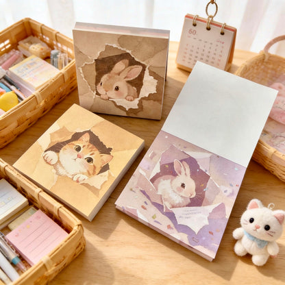 Trio Memo Pad Set - Peek-A-Boo Critters Series