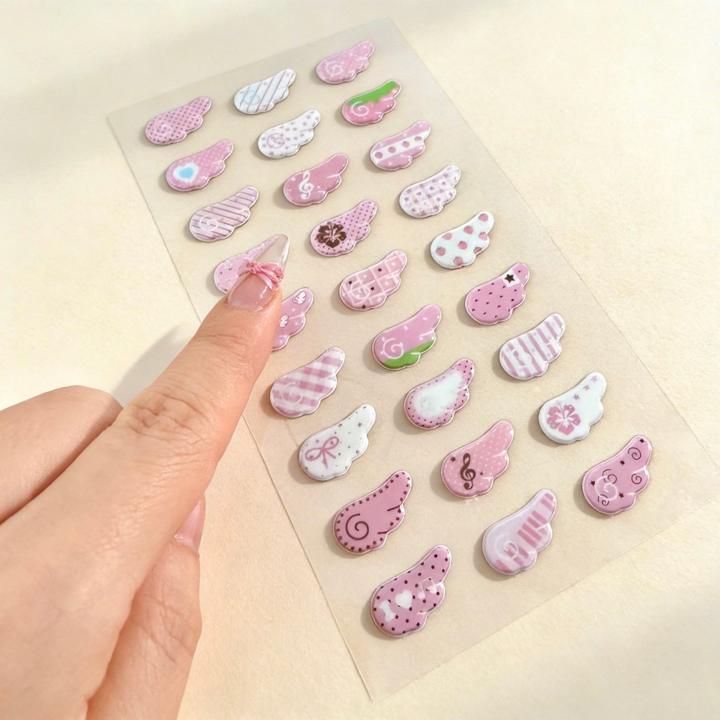 3D Puffy Foam Stickers | Wings of Solitude