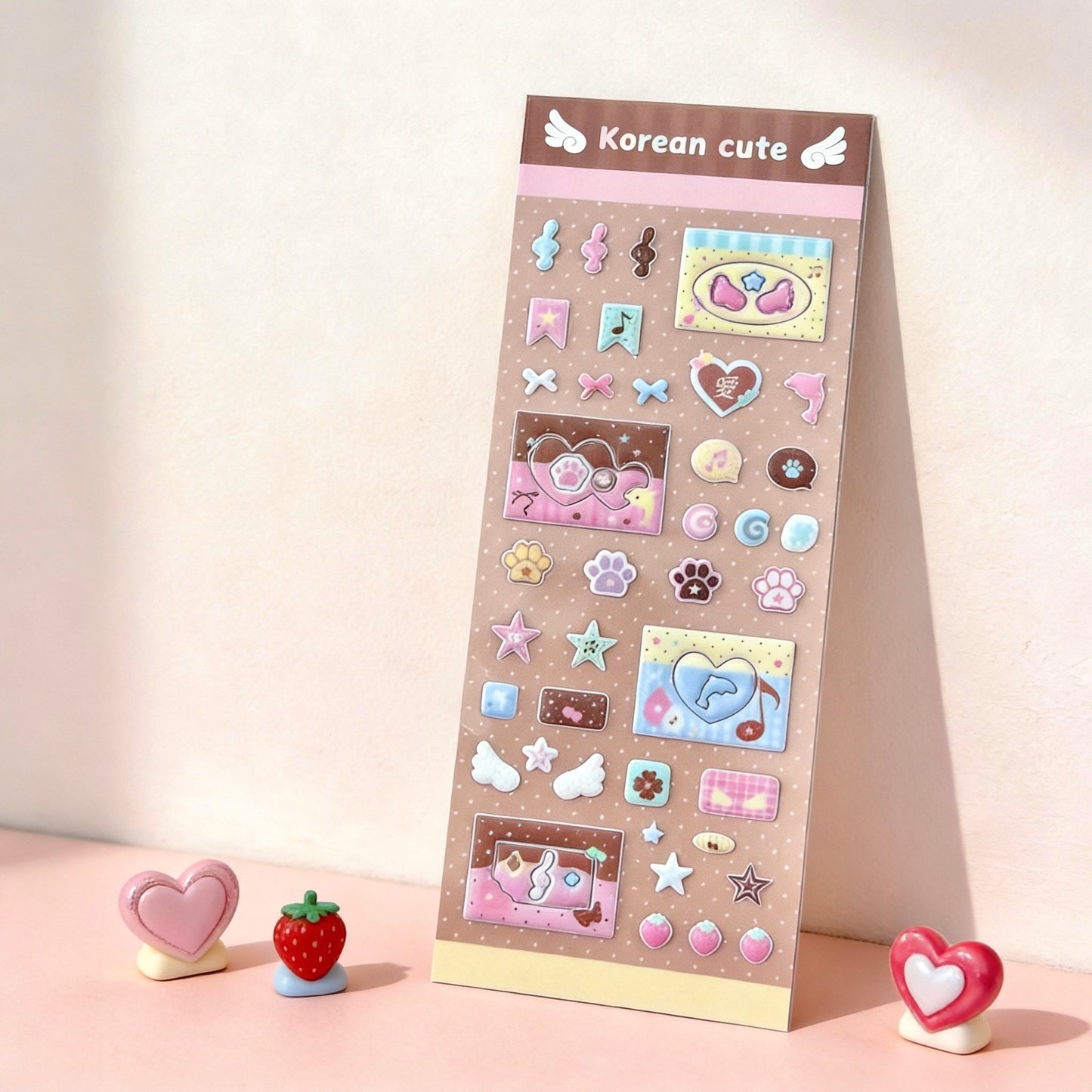 3D Puffy Foam Stickers | Korean Style Mini Frame