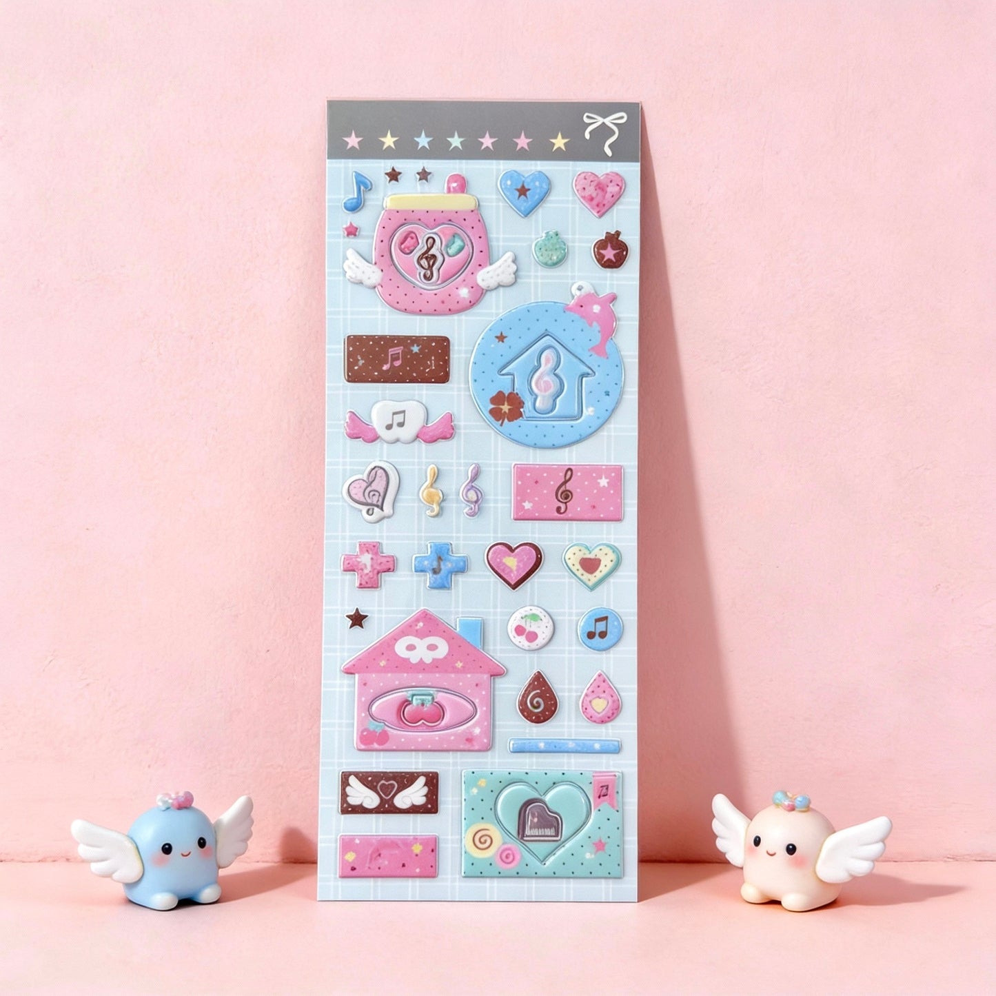 3D Puffy Foam Stickers | Korean Style Mini Frame