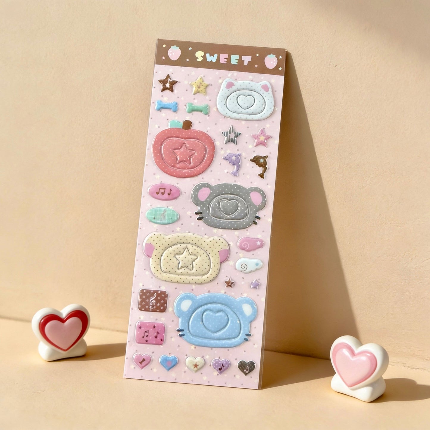 3D Puffy Foam Stickers | Korean Style Mini Frame