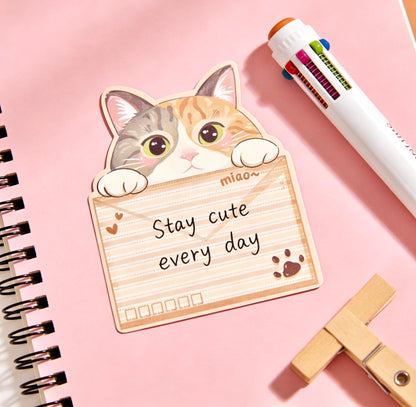 Kitty Post Office Sticky Notes