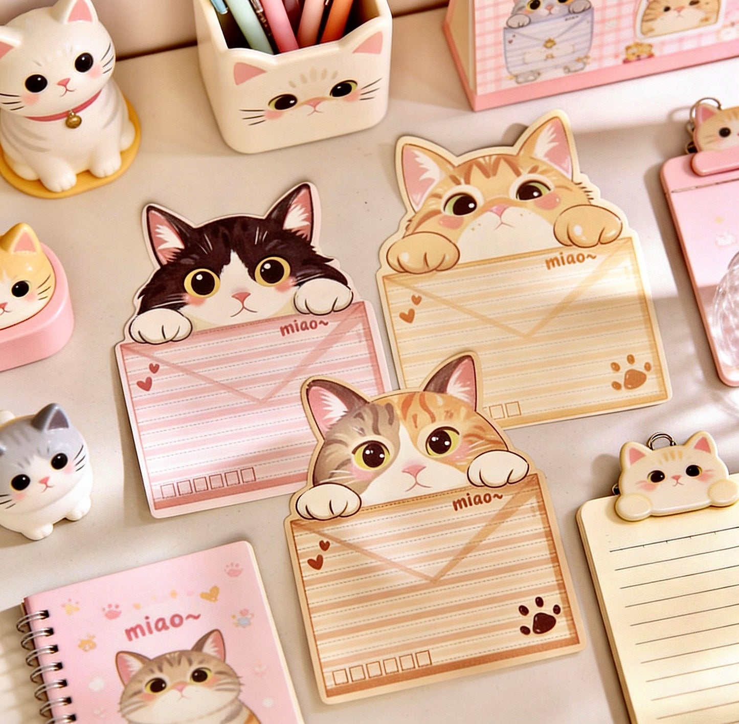 Kitty Post Office Sticky Notes