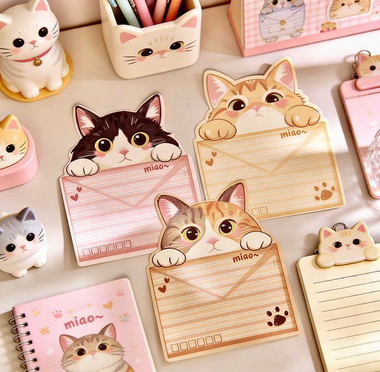 Kitty Post Office Sticky Notes