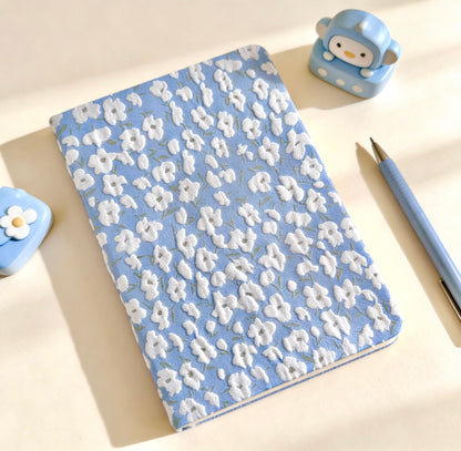 A5/A6 | Fabric Hardcover | Plain Notebook - Japanese-style Floral, Flower Blossom