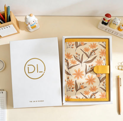 A5 | PU Leather Hardcover | Royal Botanical Series Notebook with Magnetic Closure