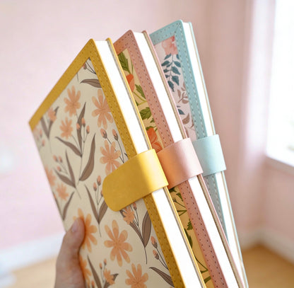 A5 | PU Leather Hardcover | Royal Botanical Series Notebook with Magnetic Closure