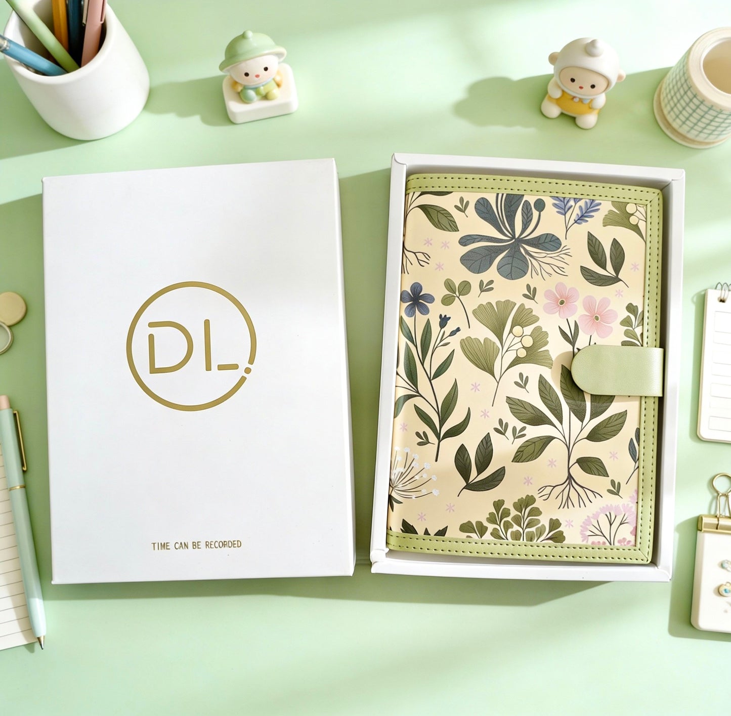A5 | PU Leather Hardcover | Royal Botanical Series Notebook with Magnetic Closure