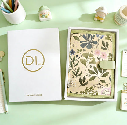 A5 | PU Leather Hardcover | Royal Botanical Series Notebook with Magnetic Closure