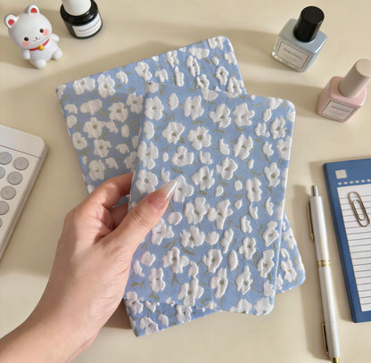 A5/A6 | Fabric Hardcover | Plain Notebook - Japanese-style Floral, Flower Blossom