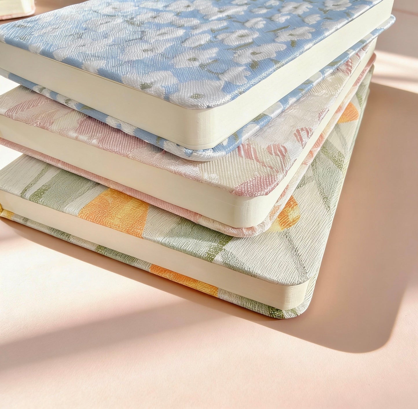 A5/A6 | Fabric Hardcover | Plain Notebook - Japanese-style Floral, Flower Blossom