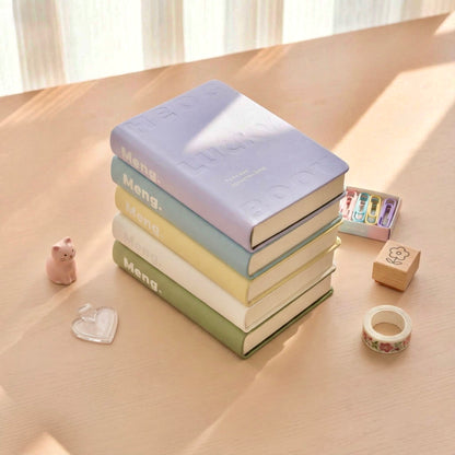 Pocket-Sized  | Soft PU Leather | Super Thick Brick Series Blank Notebook