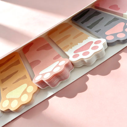 Kitty Paw Index Tabs Sticky Notes Set
