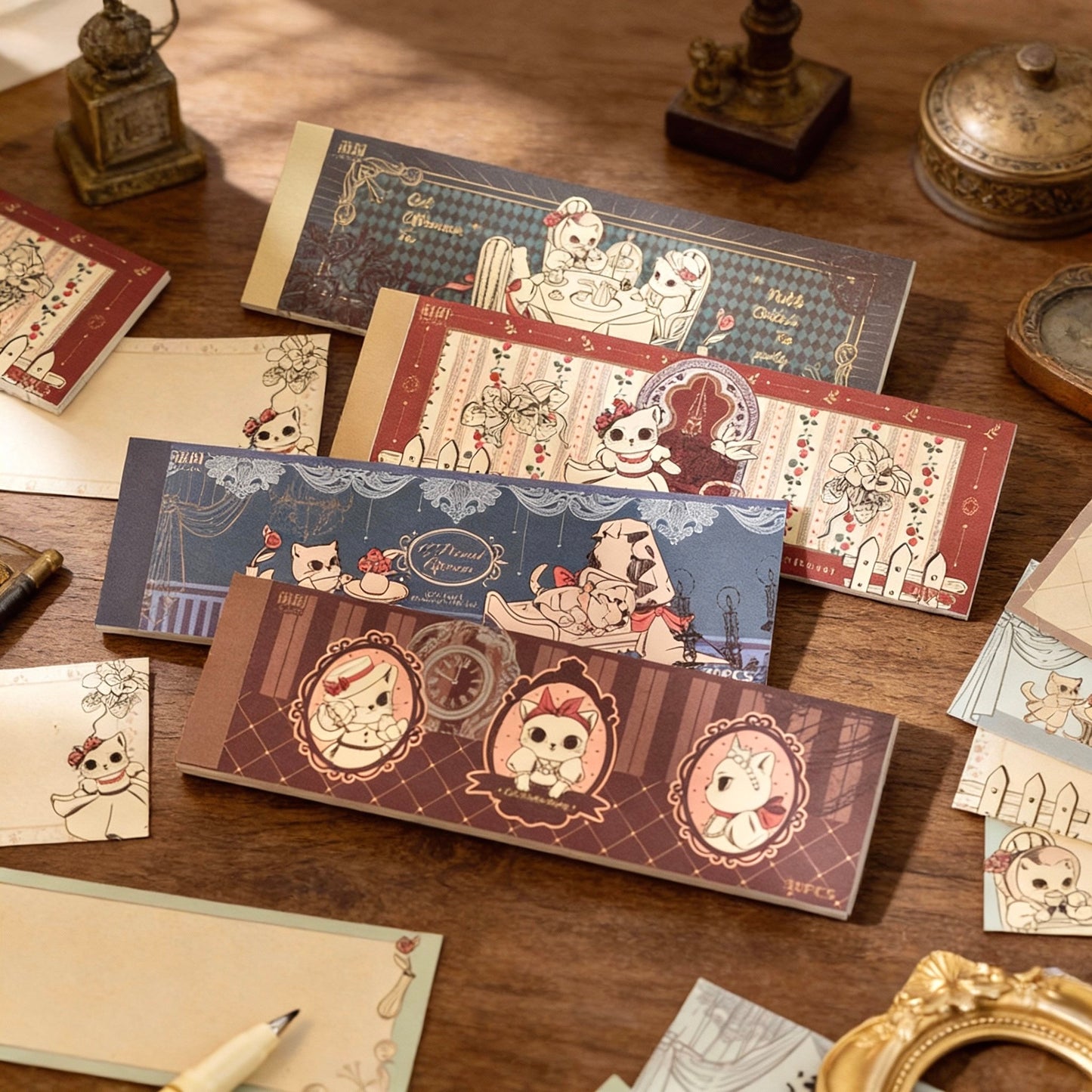 Memo Pads | Baroque Cats Tear-off Notepad | Medium