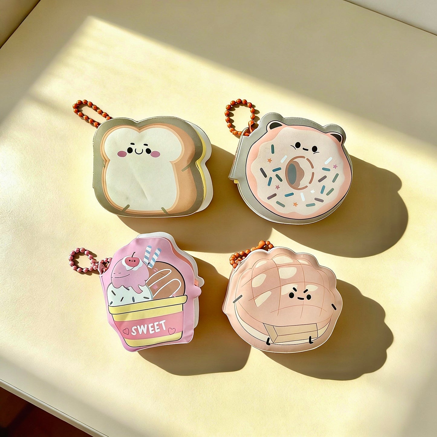 4 Pack - Kawaii Squish and Scribble Sticky Notes Set