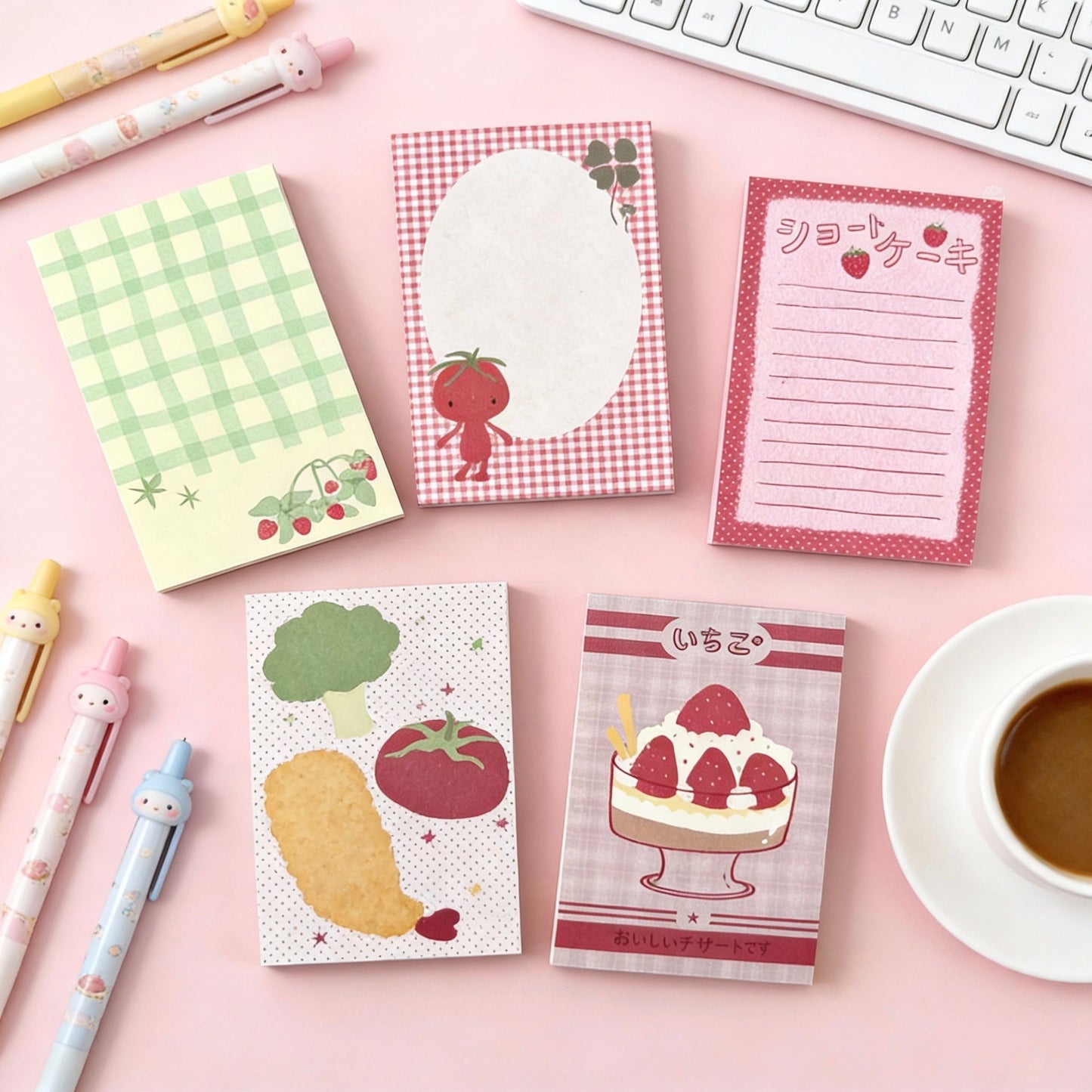 Memo Pads | Japanese-Style Kawaii Color Pop Notepads