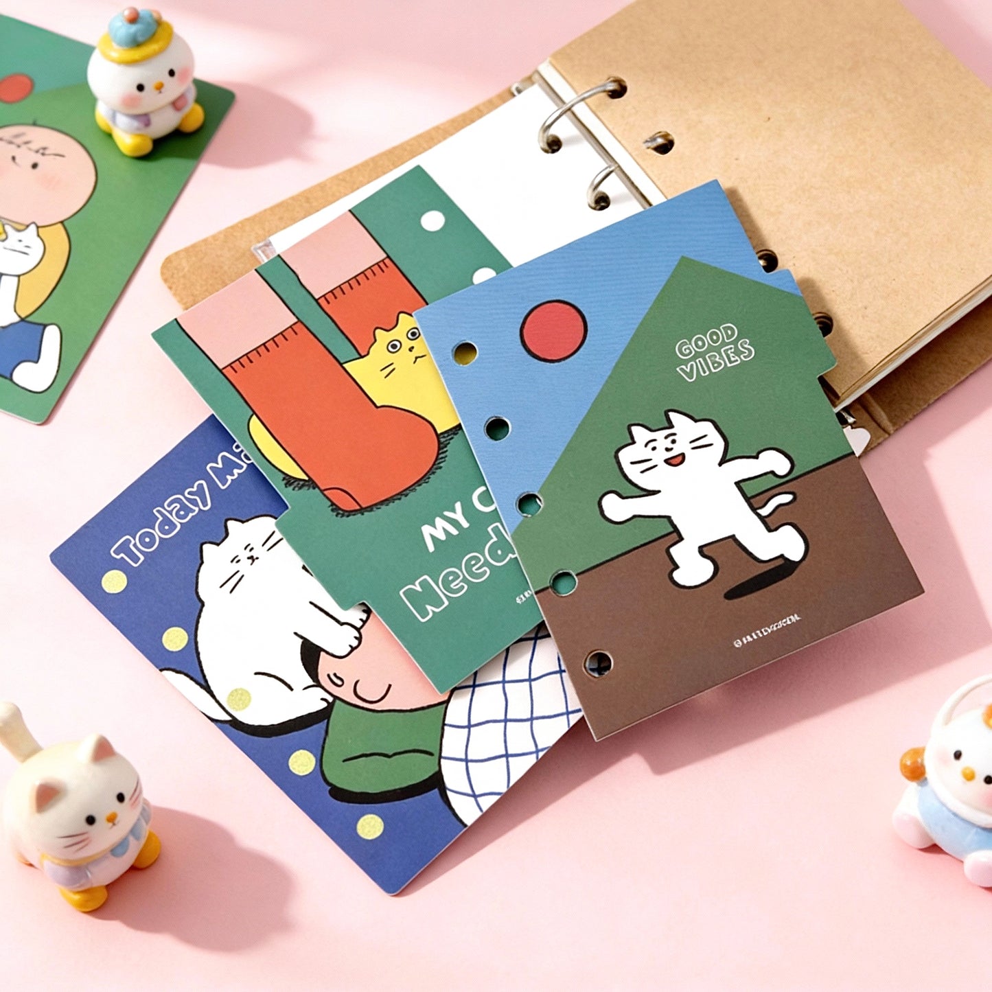 Pocket-Sized Hardcover All-in-One Creative Cat Journal