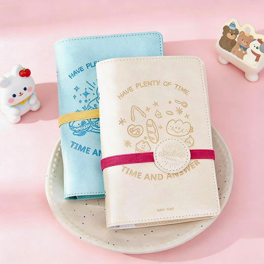 A6 | PU Leather | Mint and Lychee Fun Journal Notebook