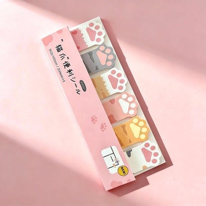 Kitty Paw Index Tabs Sticky Notes Set