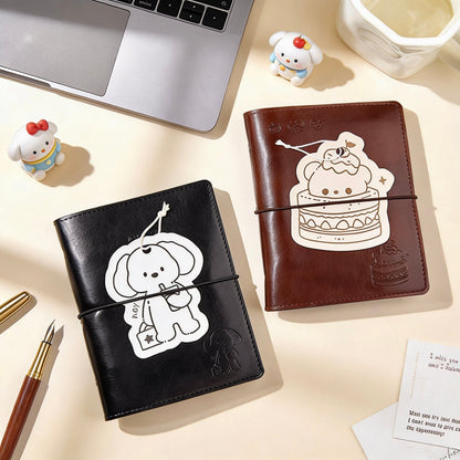 A6 | PU Leather | Subtle Cute Leather Refillable Journal Notebook
