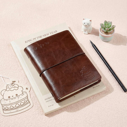 A6 | PU Leather | Subtle Cute Leather Refillable Journal Notebook