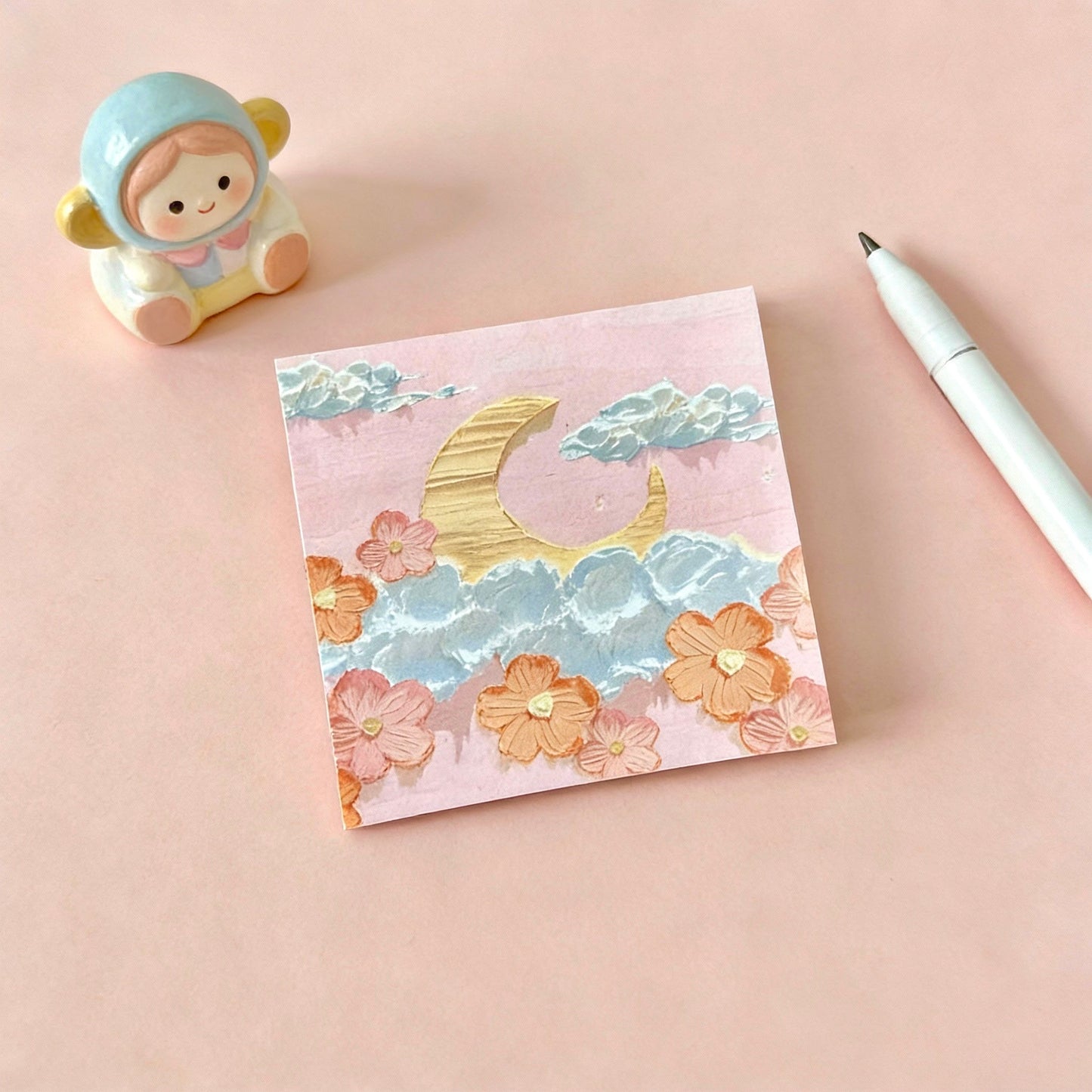 Korean style oil painting art sticky notes