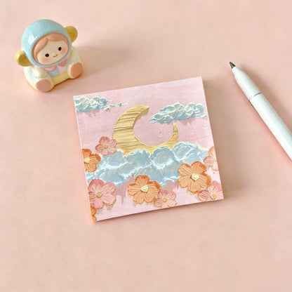 Korean style oil painting art sticky notes