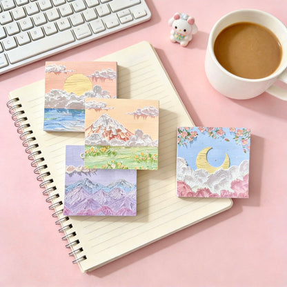 Korean style oil painting art sticky notes