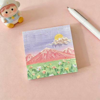 Korean style oil painting art sticky notes
