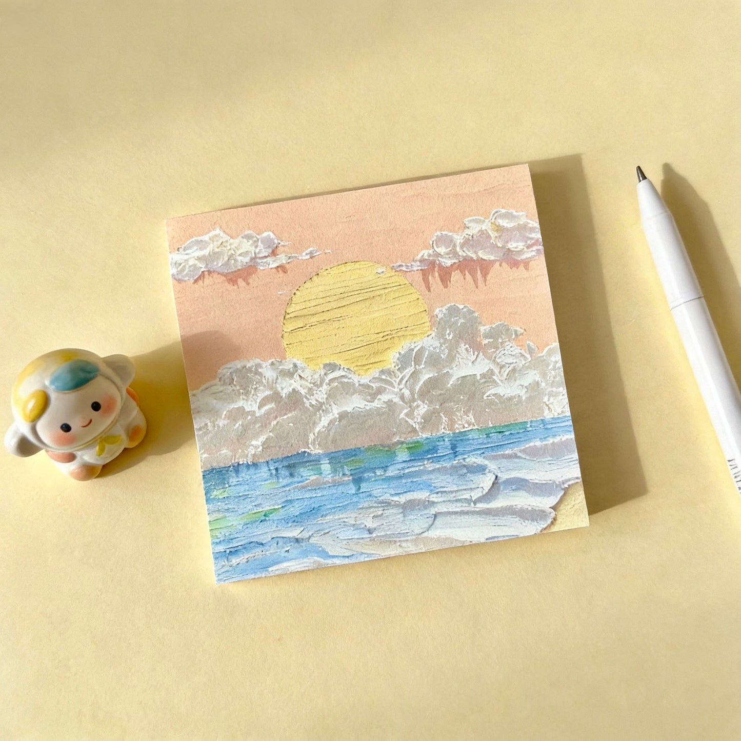 Korean style oil painting art sticky notes