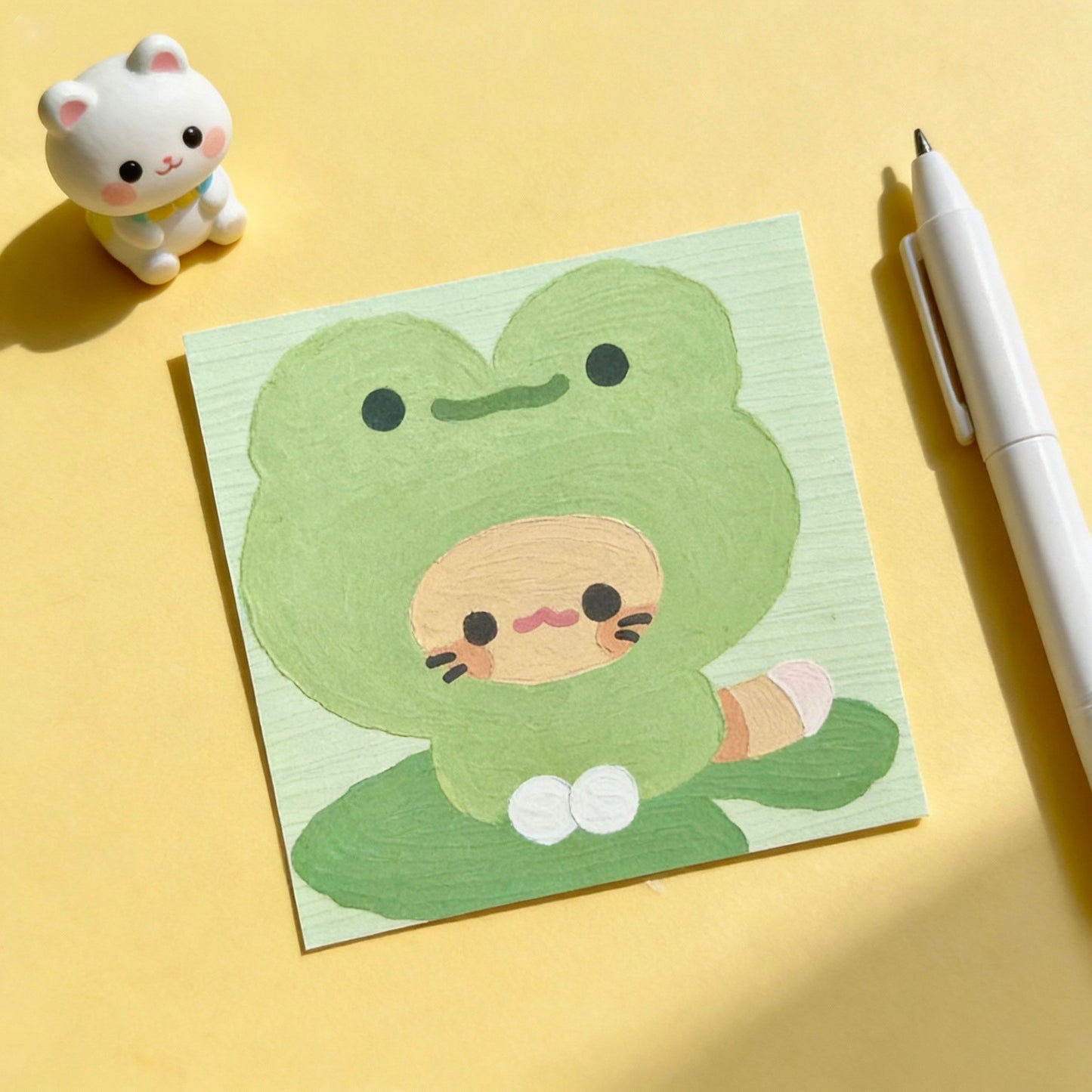 Korean and Japanese Style Cute Animal Oil-Painting Sticky Note Pads