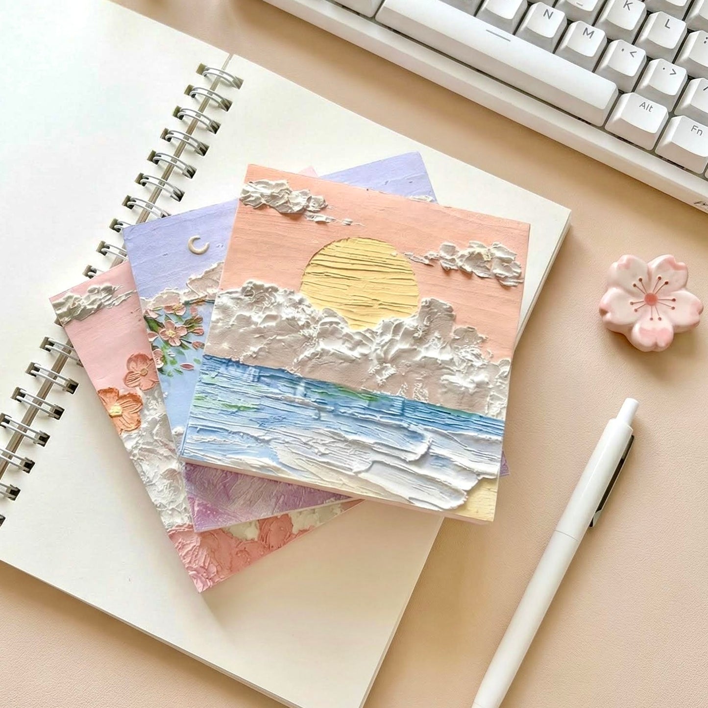Korean style oil painting art sticky notes