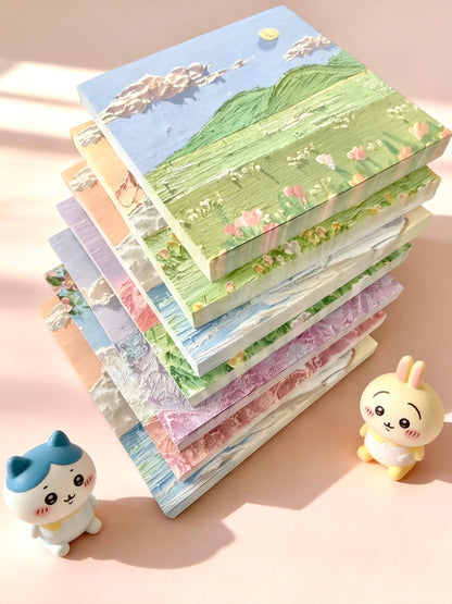Korean style oil painting art sticky notes