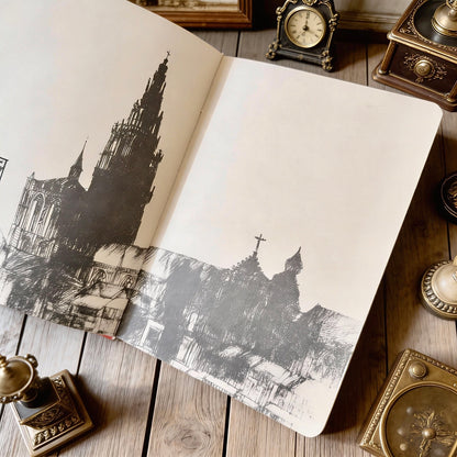 Hardcover Notebook  | Timeless Vintage European Journal