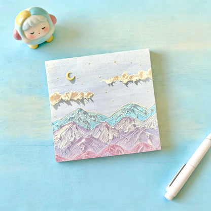 Korean style oil painting art sticky notes