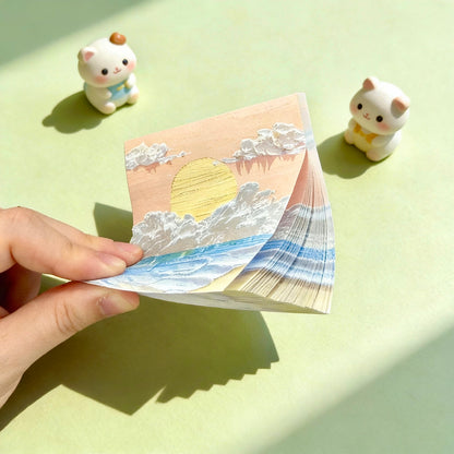 Korean style oil painting art sticky notes