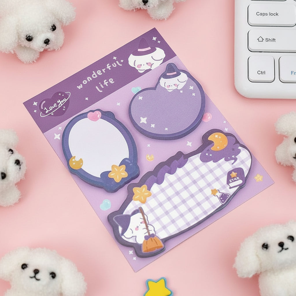 Mini Kawaii Animal Sticky Note Set Bundle
