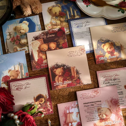 Trio Sticky Notes Set - Teddy Bear Romance Series