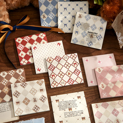 Trio Sticky Notes Set - French Checkerboard Series