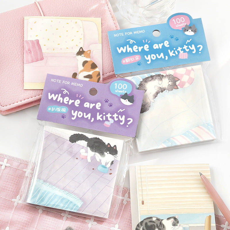 Memo Pads | Where Are You Kitty Cat Collection