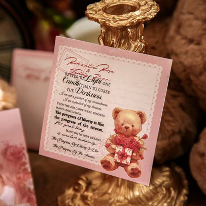 Trio Sticky Notes Set - Teddy Bear Romance Series
