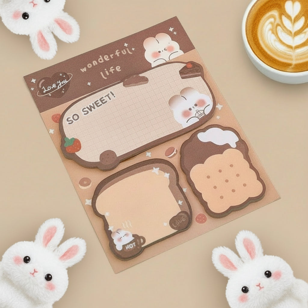 Mini Kawaii Animal Sticky Note Set Bundle